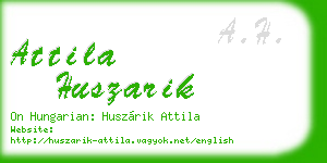 attila huszarik business card